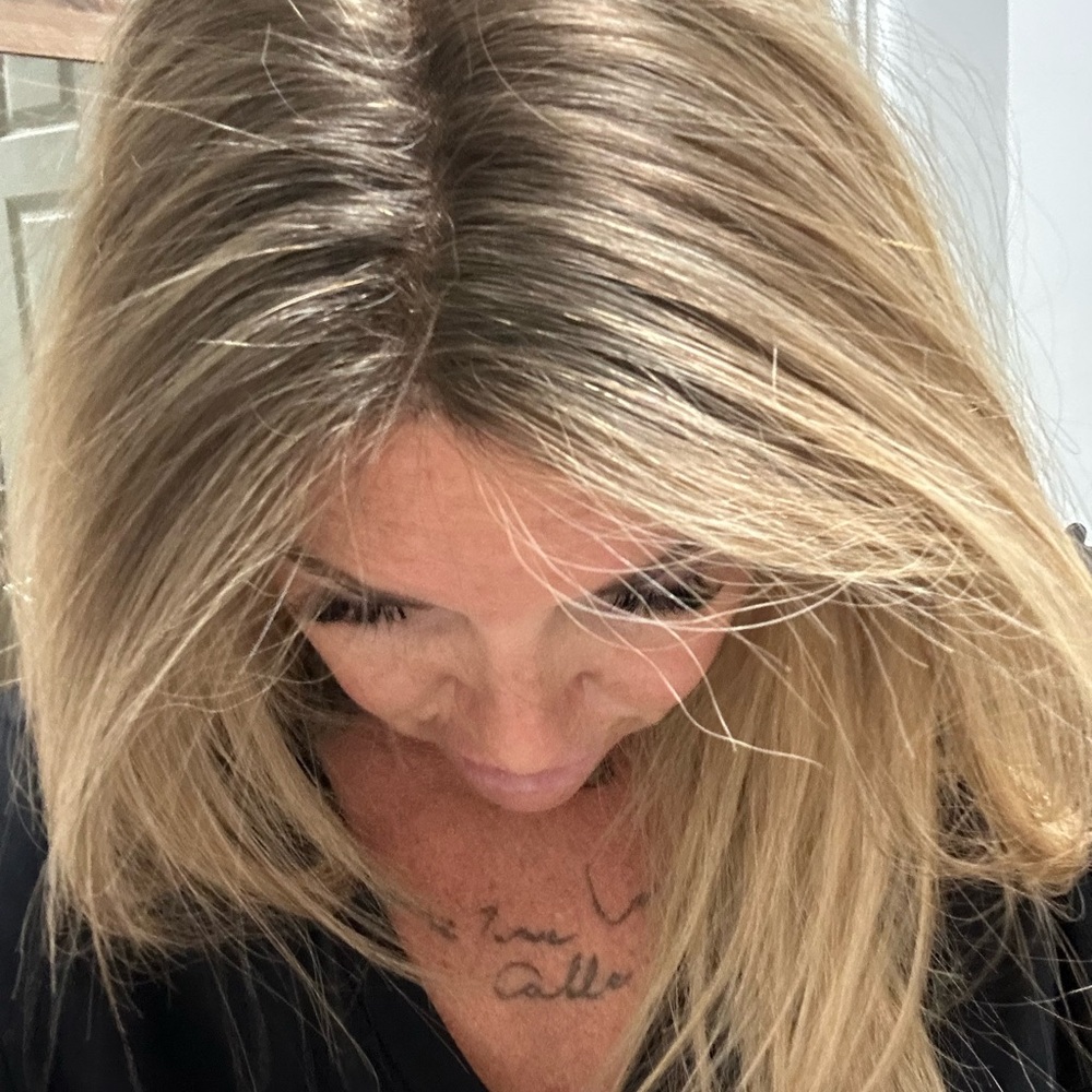 Professional coloured human hair wig